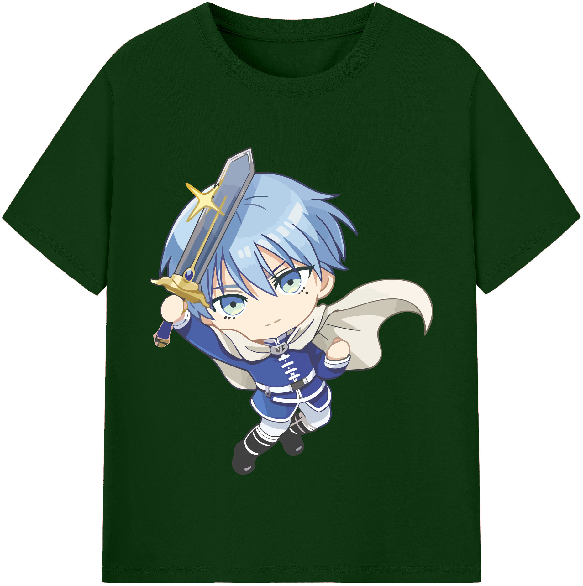 （画像用） 葬送のフリーレン Frieren 綿100％半袖Tシャツ（フロントプリント）